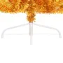 Half artificial Christmas tree with golden PVC support 210 cm by vidaXL, Christmas trees - Ref: Foro24-344693, Price: 30,26 €...