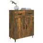 Eiche geräuchert Holzwerkstoff Anrichte 69,5x34x90 cm von vidaXL, Sideboards - Ref: Foro24-817360, Preis: 76,53 €, Rabatt: %