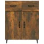 Eiche geräuchert Holzwerkstoff Anrichte 69,5x34x90 cm von vidaXL, Sideboards - Ref: Foro24-817360, Preis: 76,53 €, Rabatt: %