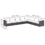 8-teiliges Gartensofa-Set und graue synthetische Rattankissen von vidaXL, Gartensets - Ref: Foro24-3101774, Preis: 620,78 €, ...