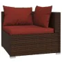 8-piece garden sofa set and brown synthetic rattan cushions by vidaXL, Garden sets - Ref: Foro24-3101843, Price: 668,83 €, Di...