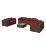 8-piece garden sofa set and brown synthetic rattan cushions by vidaXL, Garden sets - Ref: Foro24-3102275, Price: 630,54 €, Di...