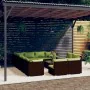 Garden furniture set 13 pieces and brown synthetic rattan cushions by vidaXL, Garden sets - Ref: Foro24-3102852, Price: 1,00 ...