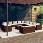 Garden furniture set, 14 pieces, with brown synthetic rattan cushions. by vidaXL, Garden sets - Ref: Foro24-3102914, Price: 1...