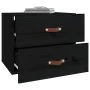 Wall bedside tables 2 pcs black 50x36x40 cm by vidaXL, Lockers and storage cabinets - Ref: Foro24-820985, Price: 88,16 €, Dis...