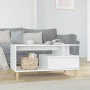 Glossy white plywood coffee table 90x49x45 cm by vidaXL, Coffee table - Ref: Foro24-819614, Price: 73,64 €, Discount: %