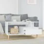 Glossy white plywood coffee table 90x49x45 cm by vidaXL, Coffee table - Ref: Foro24-819614, Price: 73,64 €, Discount: %