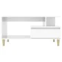 Glossy white plywood coffee table 90x49x45 cm by vidaXL, Coffee table - Ref: Foro24-819614, Price: 73,64 €, Discount: %