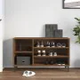 Brown oak plywood shoe cabinet 102x36x60 cm by vidaXL, Shoe racks and shoe organizers - Ref: Foro24-819755, Price: 75,10 €, D...