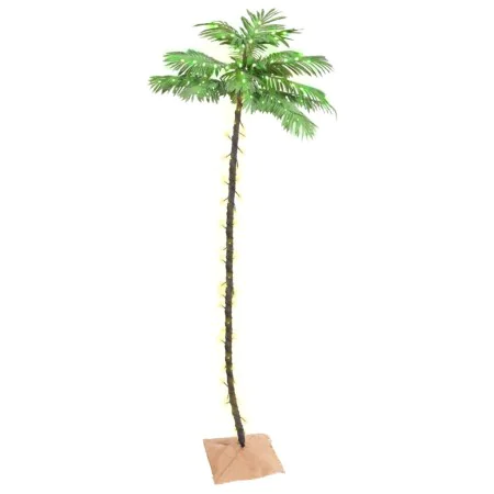 Palmera artificial con 192 LED blanco cálido 300 cm de vidaXL, Arboles de navidad - Ref: Foro24-345140, Precio: 91,22 €, Desc...