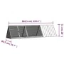 Rabbit cage anthracite galvanized steel 302.5x80.5x71 cm by vidaXL, Cages and habitats for small animals - Ref: Foro24-310644...