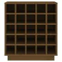 Honey brown solid pine wood wine rack 55.5x34x61 cm by vidaXL, Wine and liquor cabinets - Ref: Foro24-821530, Price: 84,26 €,...