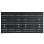 Set of 35 red and black polypropylene workshop shelves, 77x39 cm. by vidaXL, Tool cabinets - Ref: Foro24-152205, Price: 34,17...