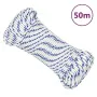 White 3 mm 50 m polypropylene boat rope by vidaXL, Ropes and metal cords - Ref: Foro24-152270, Price: 9,37 €, Discount: %