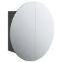 Bathroom cabinet with round mirror and black LED 40x40x17.5 cm by vidaXL, bathroom vanities - Ref: Foro24-345580, Price: 118,...