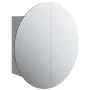 Bathroom cabinet with round mirror and gray LED 47x47x17.5 cm by vidaXL, bathroom vanities - Ref: Foro24-345585, Price: 129,2...