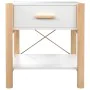 Mesita de noche madera contrachapada blanca 42x38x45 cm de vidaXL, Mesitas de noche - Ref: Foro24-345654, Precio: 47,43 €, De...