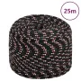 Black 8 mm 25 m polypropylene boat rope by vidaXL, Ropes and metal cords - Ref: Foro24-152342, Price: 13,18 €, Discount: %