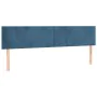 Headboards 2 units of dark blue velvet 100x5x78/88 cm by vidaXL, Headboards and footboards - Ref: Foro24-345862, Price: 67,32...