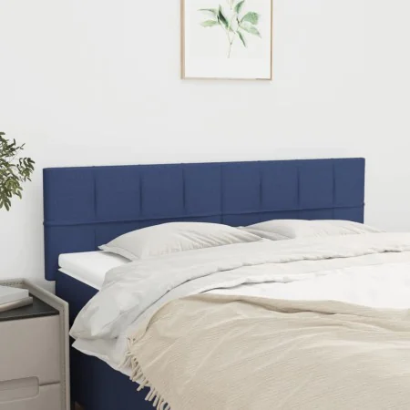 Headboards 2 units blue fabric 72x5x78/88 cm by vidaXL, Headboards and footboards - Ref: Foro24-346052, Price: 64,90 €, Disco...