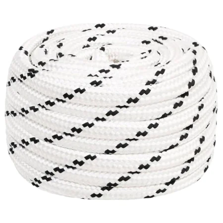 White polyester braided boat rope 16 mmx25 m by vidaXL, Ropes and metal cords - Ref: Foro24-152783, Price: 35,78 €, Discount: %