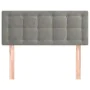 Light gray velvet headboard 100x5x78/88 cm by vidaXL, Headboards and footboards - Ref: Foro24-346450, Price: 49,54 €, Discoun...