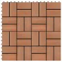 WPC porch tiles 30x30 cm 2 m² teak color 22 units by vidaXL, Floors and carpets - Ref: Foro24-277809, Price: 103,16 €, Discou...