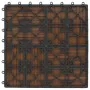 WPC porch tiles 30x30 cm 2 m² teak color 22 units by vidaXL, Floors and carpets - Ref: Foro24-277809, Price: 103,16 €, Discou...