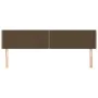 Headboards 2 units of dark brown fabric 100x5x78/88 cm by vidaXL, Headboards and footboards - Ref: Foro24-345987, Price: 58,8...