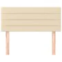 Cream fabric headboard 100x5x78/88 cm by vidaXL, Headboards and footboards - Ref: Foro24-346135, Price: 47,55 €, Discount: %