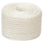 White polypropylene work rope 12 mm 25 m by vidaXL, Ropes and metal cords - Ref: Foro24-153055, Price: 17,23 €, Discount: %