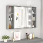 Sonoma gray furniture with mirror and LED 76x15x55 cm by vidaXL, bathroom vanities - Ref: Foro24-820446, Price: 59,65 €, Disc...