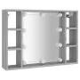 Sonoma gray furniture with mirror and LED 76x15x55 cm by vidaXL, bathroom vanities - Ref: Foro24-820446, Price: 59,65 €, Disc...