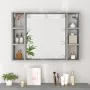 Sonoma gray furniture with mirror and LED 76x15x55 cm by vidaXL, bathroom vanities - Ref: Foro24-820446, Price: 59,65 €, Disc...