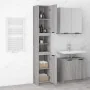 Gray Sonoma plywood bathroom cabinet 32x34x188.5 cm by vidaXL, Lockers and storage cabinets - Ref: Foro24-817070, Price: 100,...