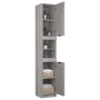 Gray Sonoma plywood bathroom cabinet 32x34x188.5 cm by vidaXL, Lockers and storage cabinets - Ref: Foro24-817070, Price: 100,...