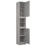 Gray Sonoma plywood bathroom cabinet 32x34x188.5 cm by vidaXL, Lockers and storage cabinets - Ref: Foro24-817070, Price: 100,...