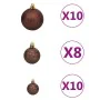 Pre-lit Christmas tree with lights and black balls 210 cm by vidaXL, Christmas trees - Ref: Foro24-3077505, Price: 102,67 €, ...