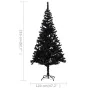 Pre-lit Christmas tree with lights and black balls 210 cm by vidaXL, Christmas trees - Ref: Foro24-3077505, Price: 102,67 €, ...