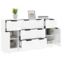 3-piece glossy white plywood sideboard set by vidaXL, Sideboards - Ref: Foro24-3115824, Price: 200,78 €, Discount: %