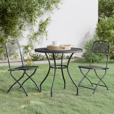 Garden dining set 3 pieces anthracite expanded metal mesh by vidaXL, Garden sets - Ref: Foro24-3084711, Price: 210,50 €, Disc...