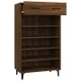 Schuhschrank aus braunem Eichensperrholz, 60 x 35 x 105 cm von vidaXL, Schuhregale und Schuhorganisatoren - Ref: Foro24-81756...