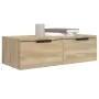 Wall cabinets 2 units Sonoma oak plywood 68x30x20 cm by vidaXL, Shelves and shelves - Ref: Foro24-3115894, Price: 91,27 €, Di...