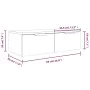 Wall cabinets 2 units Sonoma oak plywood 68x30x20 cm by vidaXL, Shelves and shelves - Ref: Foro24-3115894, Price: 91,27 €, Di...