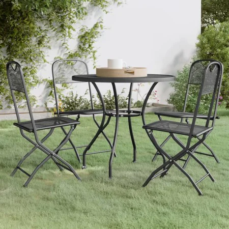 Garden dining set 5 pieces anthracite expanded metal mesh by vidaXL, Garden sets - Ref: Foro24-3084712, Price: 257,98 €, Disc...