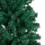 Vorbeleuchteter Weihnachtsbaum mit Lichtern und grünen Kugeln 150 cm von vidaXL, Weihnachtsbäume - Ref: Foro24-3077621, Preis...