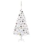 Pre-lit Christmas tree with lights and balls white 120 cm by vidaXL, Christmas trees - Ref: Foro24-3077625, Price: 75,42 €, D...