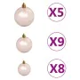 Pre-lit Christmas tree with lights and balls white 120 cm by vidaXL, Christmas trees - Ref: Foro24-3077625, Price: 75,42 €, D...