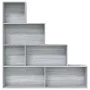 Sonoma gray shelving 155x24x160 cm by vidaXL, Bookcases and shelves - Ref: Foro24-815361, Price: 76,31 €, Discount: %