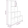 Sonoma gray shelving 155x24x160 cm by vidaXL, Bookcases and shelves - Ref: Foro24-815361, Price: 76,31 €, Discount: %